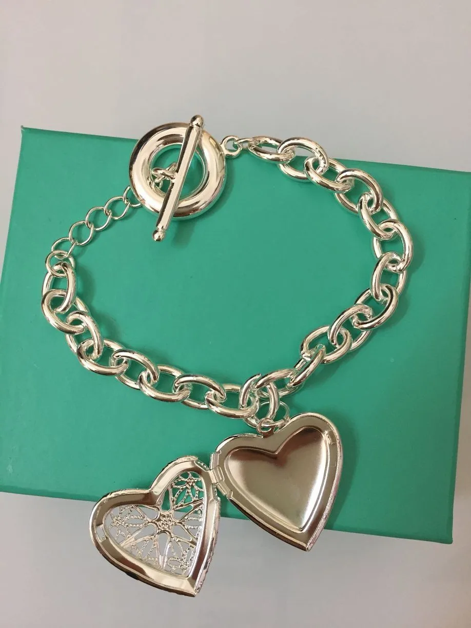 AAA ювелирные изделия из стерлингового серебра 100% пробы женский браслет с полым