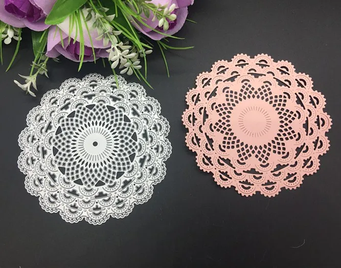 Нежный цветочный узор дизайн металлические штампы для высечки Скрапбукинг