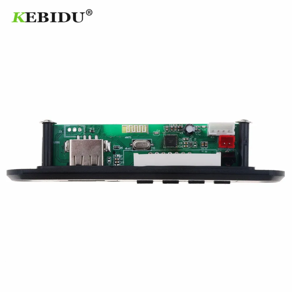 KEBIDU беспроводной Bluetooth MP3 плеер 5 в 12 В USB автомобильный аудио TF fm-радио модуль MP3 WMA декодер плата с пультом дистанционного управления для автомобиля