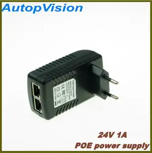 Новый адаптер активного питания POE инжектор PSE выход DC24V 1A Power over Ethernet EU plug Бесплатная доставка