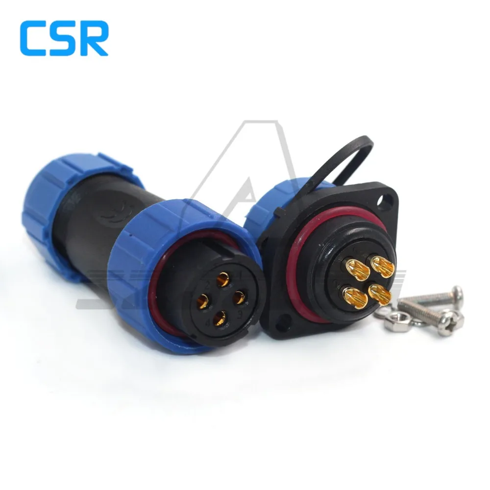 SP21 4-контактный водонепроницаемый IP68cable автомобильный соединитель автомобильная