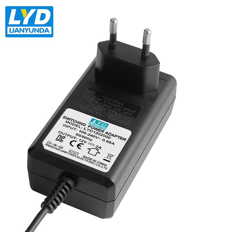 Для Кореи 12В/2а AC-DC адаптер питания для электрического оборудования переключения