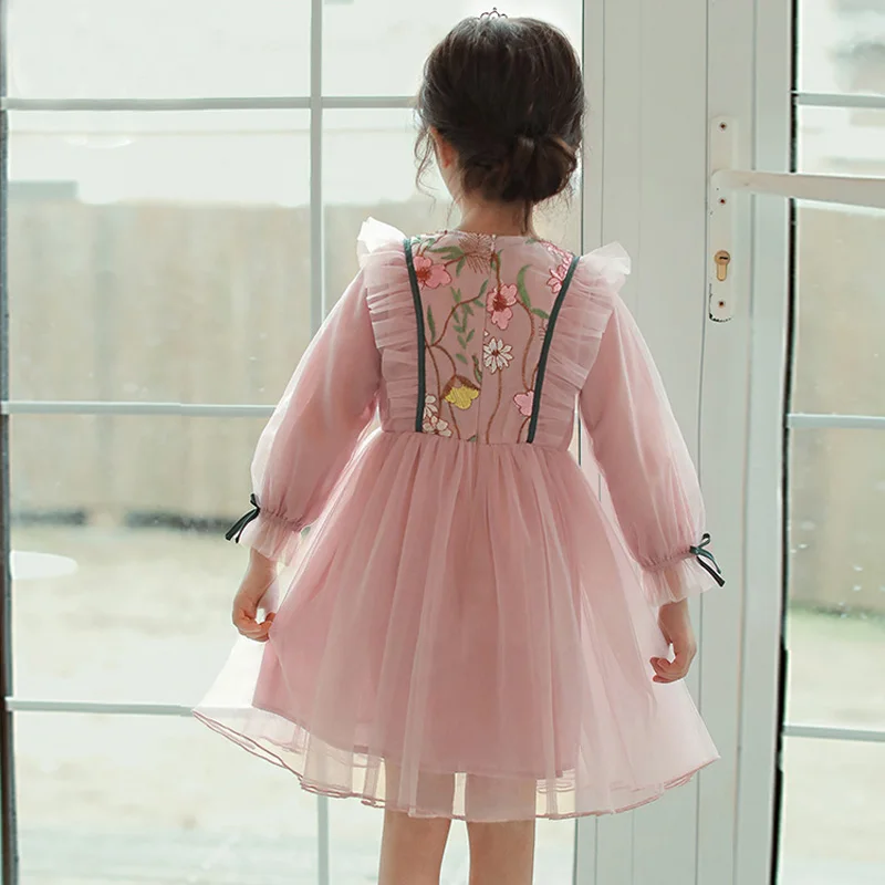 Платье для девочек платье принцессы брендовая одежда Детский комбинезон с