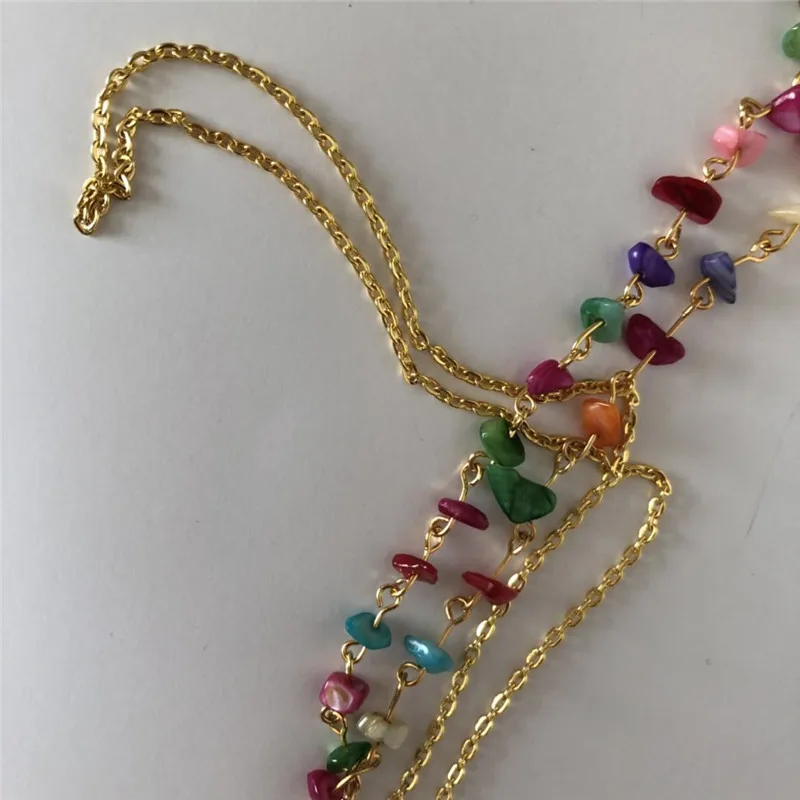 Многоцветные очки с цепочкой-цепочкой камнями для чтения солнцезащитные