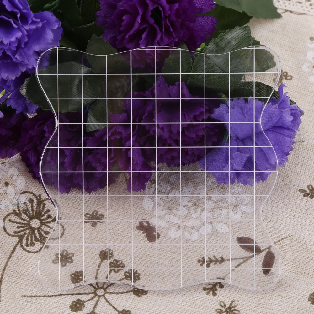 Transparent Clear Acrylic Block Pad for Scrapbooking Color Stamping Process Essential Tools | Дом и сад