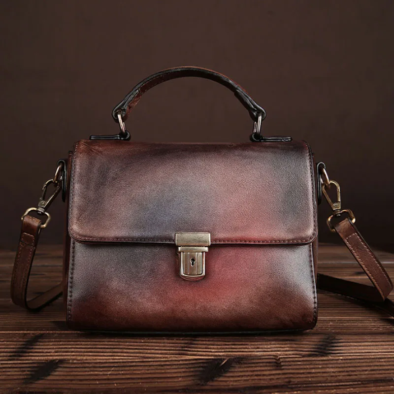 Женская винтажная сумка изготовленная из высококачественного ПВХ женская