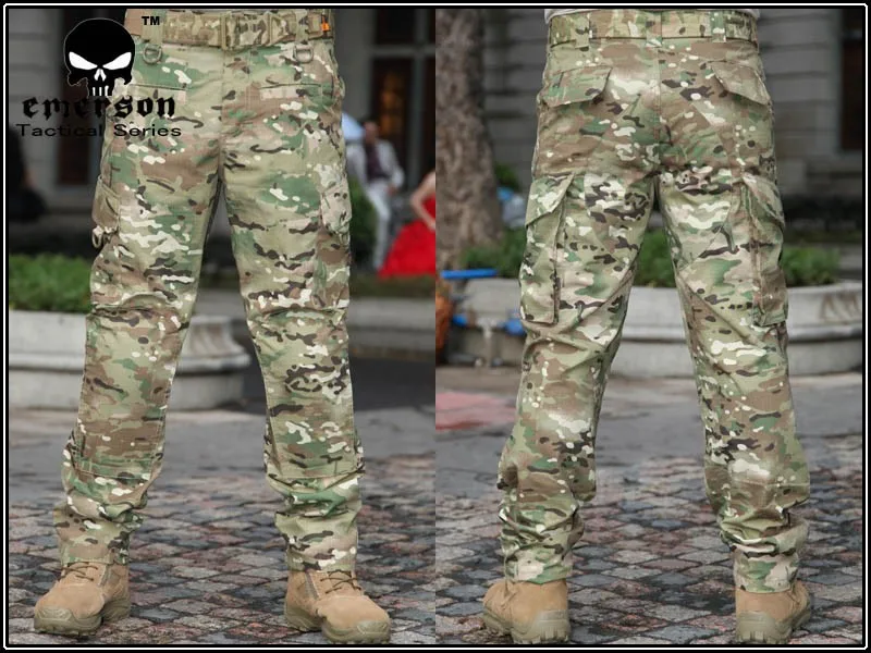 Emerson Tactical bdu Gen3 боевые штаны Emerson BDU военные армейские страйкбольные штаны Мультикам EM7019 прокладки внутри
