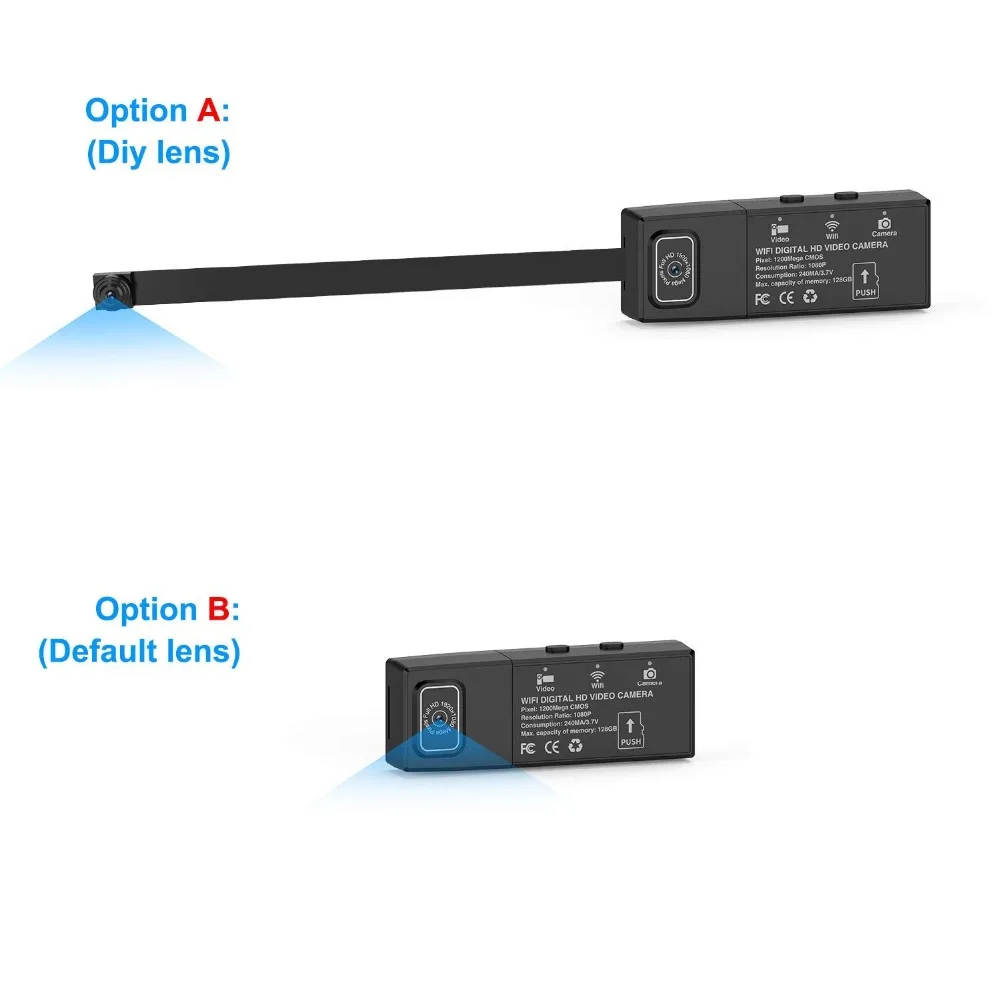 HD 1080P DIY портативная WiFi IP мини камера P2P беспроводная микро веб-камера видеокамера