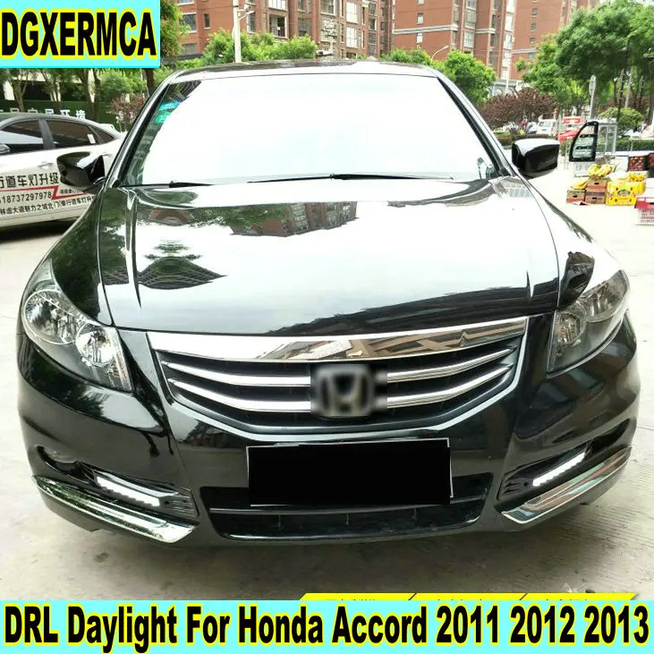 2 шт./компл. светодиодный DRL Дневной свет для Honda Accord 2011 2012 2013 дневные ходовые огни