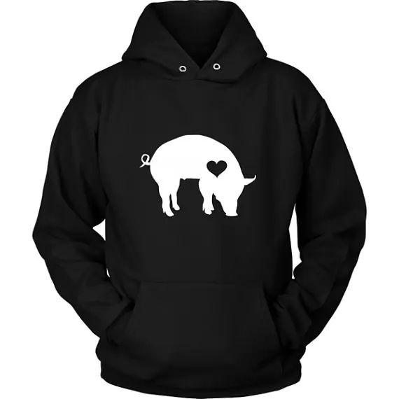 Hug your Pig hoodie / hoody Bacon Lover Piglet gift /Hog lover Piggy clothing barn birthday party ham sweatshirt-Z204 | Мужская одежда