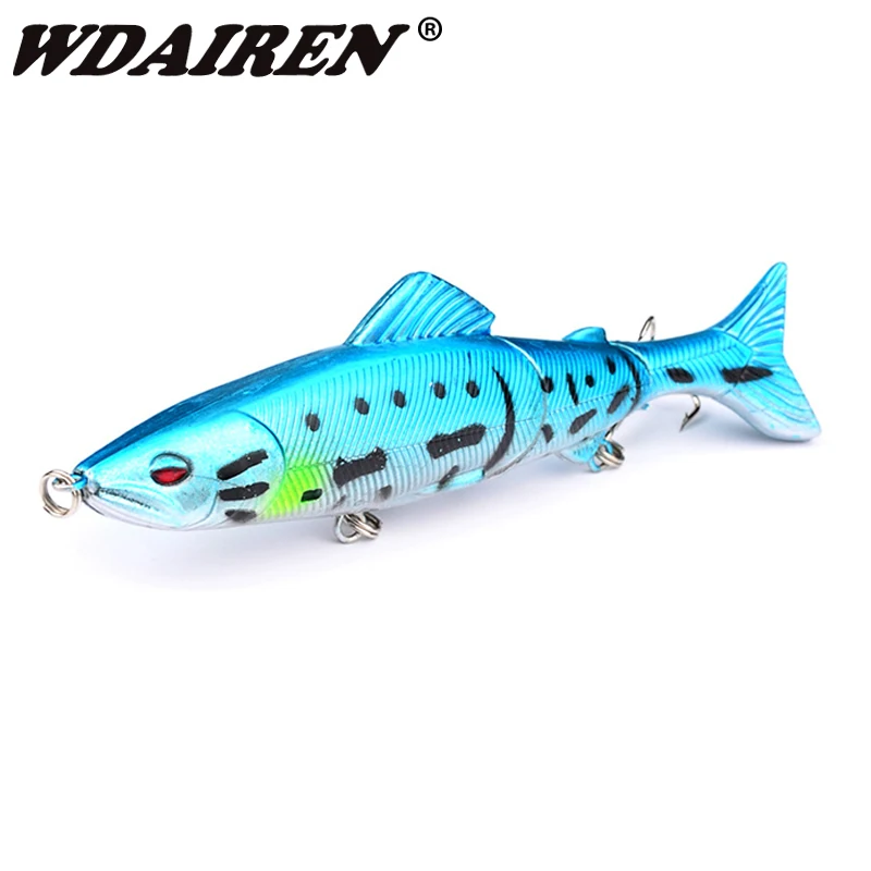 

1Pcs Wobblers 3 Segments Fishing Lure 13cm 18.5g Multi Jointed Swimbait Hard Bait Fishing Tackle For Bass Isca Crankbait