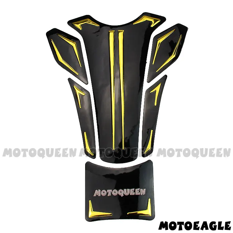 MQ02 Golden Мотоцикл газа топливный бак накладка протектор наклейки для Suzuki Honda Kawasaki Yamaha YZF R1 R6 R25 R3 R15 MT07 MT09 - Цвет: MQ02 Golden