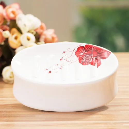 Пять частей красная роза керамический набор для ванной комнаты туалетные