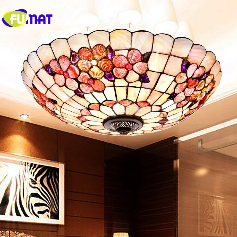 Фумат 21 дюймовый пион раковина потолочный светильник Искусство Европейский