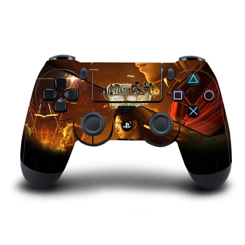 Homereally PS4 контроллер кожа Final Fantasy XV пвх защитную наклейку для Play Station 4 беспроводной контроллер кожа PS4 аксессуар - Цвет: Style01