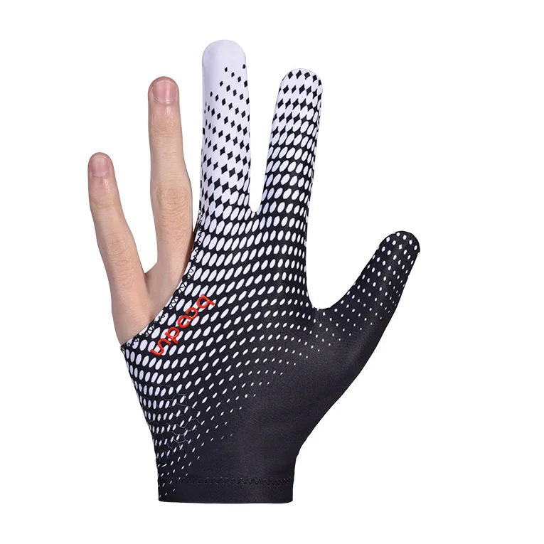 1PCS White BOODUN 1 шт. 3 пальца кий бильярдная перчатка для мужчин и женщин спортивные перчатки бильярдные стрелочки справа налево Сменные снукер перчатки - Цвет: 1PCS White