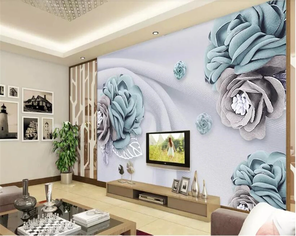 

beibehang wallpaper papel de parede 3d Fresh flower wallpaper background flowers papier peint mural 3d wall papers home decor