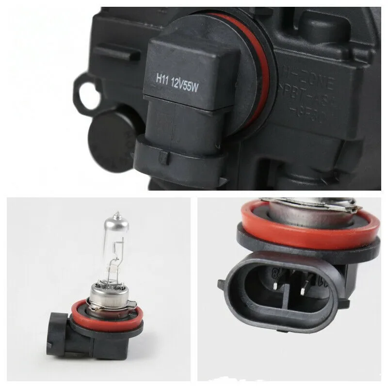JanDeNing Car Fog Lights ForToyota Camry L/LE/XLE 2012- Front Fog Lights Bumper Lamps Kit Switch Wiring Chrome Housing