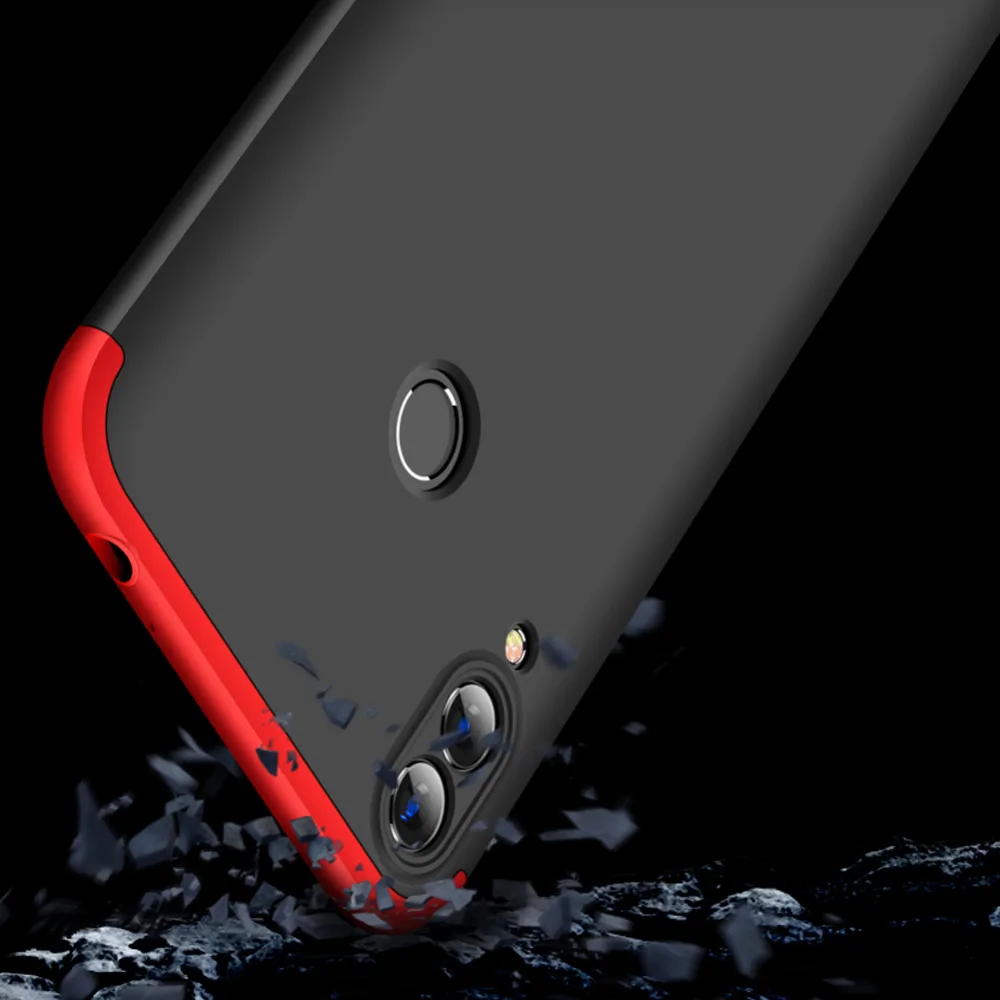 Для huawei Honor 8C чехол Honor8c 360 градусов полный корпус чехол для huawei Honor 8C Гибридный противоударный чехол со стеклянной пленкой