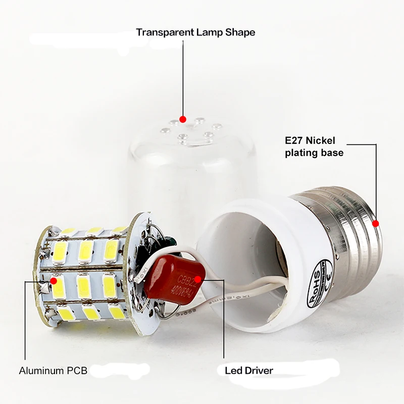 Светодиодный светильник для кукурузы E14 Bombilla светодиодный E27 SMD5730 220V Ampoule Lampada