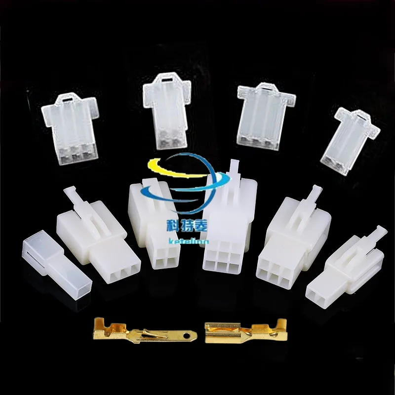 

380pcs 40set practical Auto electric 2 3 4 6 Pin 2.8mm contact connector for wires with fixed hook male female terminals enclosu