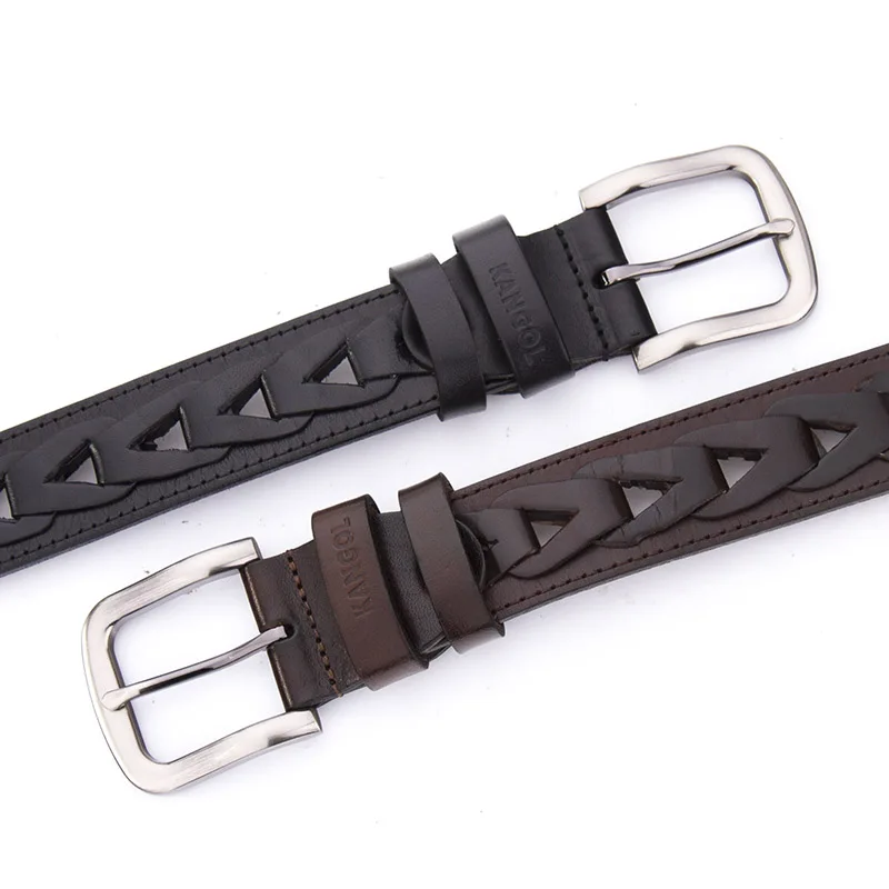 High Quality Pin Buckle Genuine Leather Luxury Strap Male Belts For Men Jeans Casual Belt Masculine Cummerbund | Аксессуары для