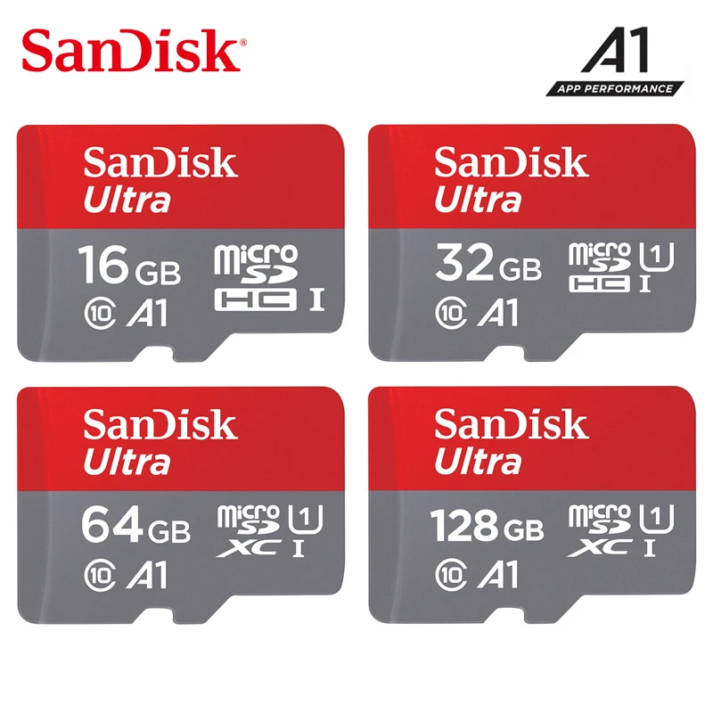 Двойной Флеш-накопитель SanDisk micro sd 200 ГБ 128 Гб 64 ГБ 32 ГБ оперативной памяти, 16 Гб встроенной памяти, до 98 МБ/с. TF usb флэш-карта памяти, мicro sd для смартфонов и планшетов