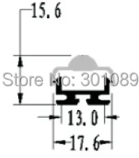 40 м (20 шт.) партия 2 за шт. алюминиевый профиль для светодиодных лент прозрачная