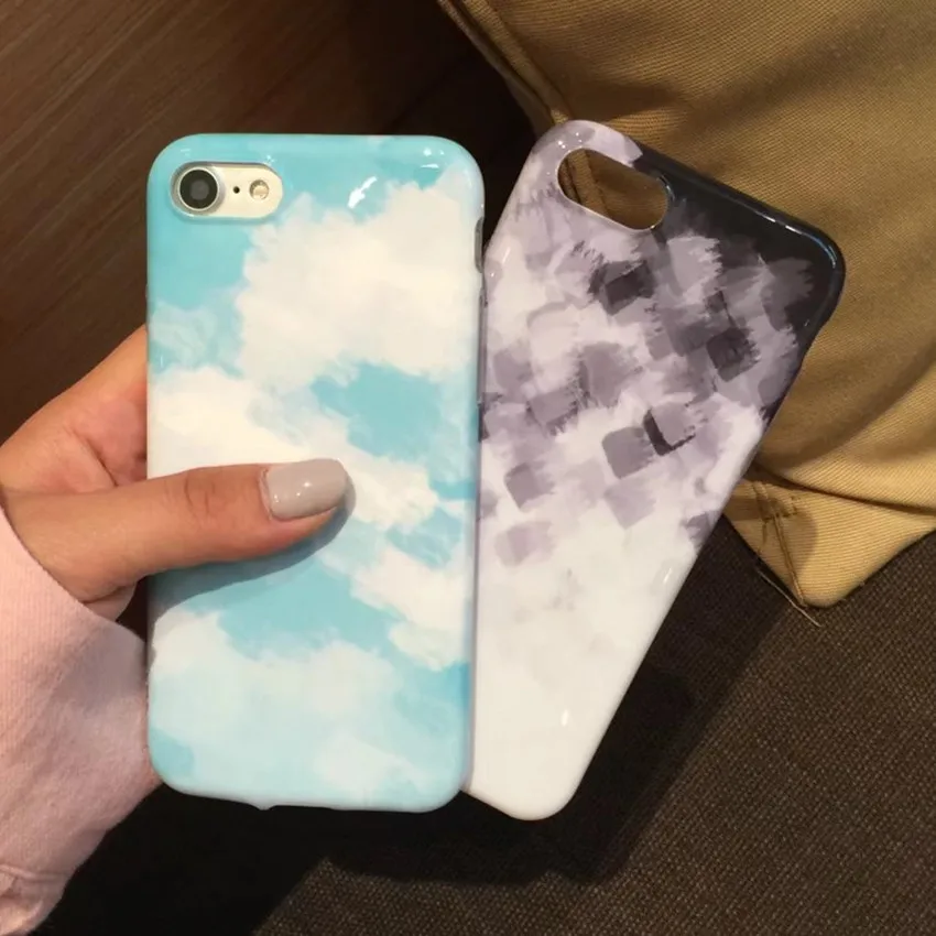 Lpwzhmg силиконовые Чехол для iPhone 7 Plus IMD Роскошный телефон чехол 6 6S 6plus