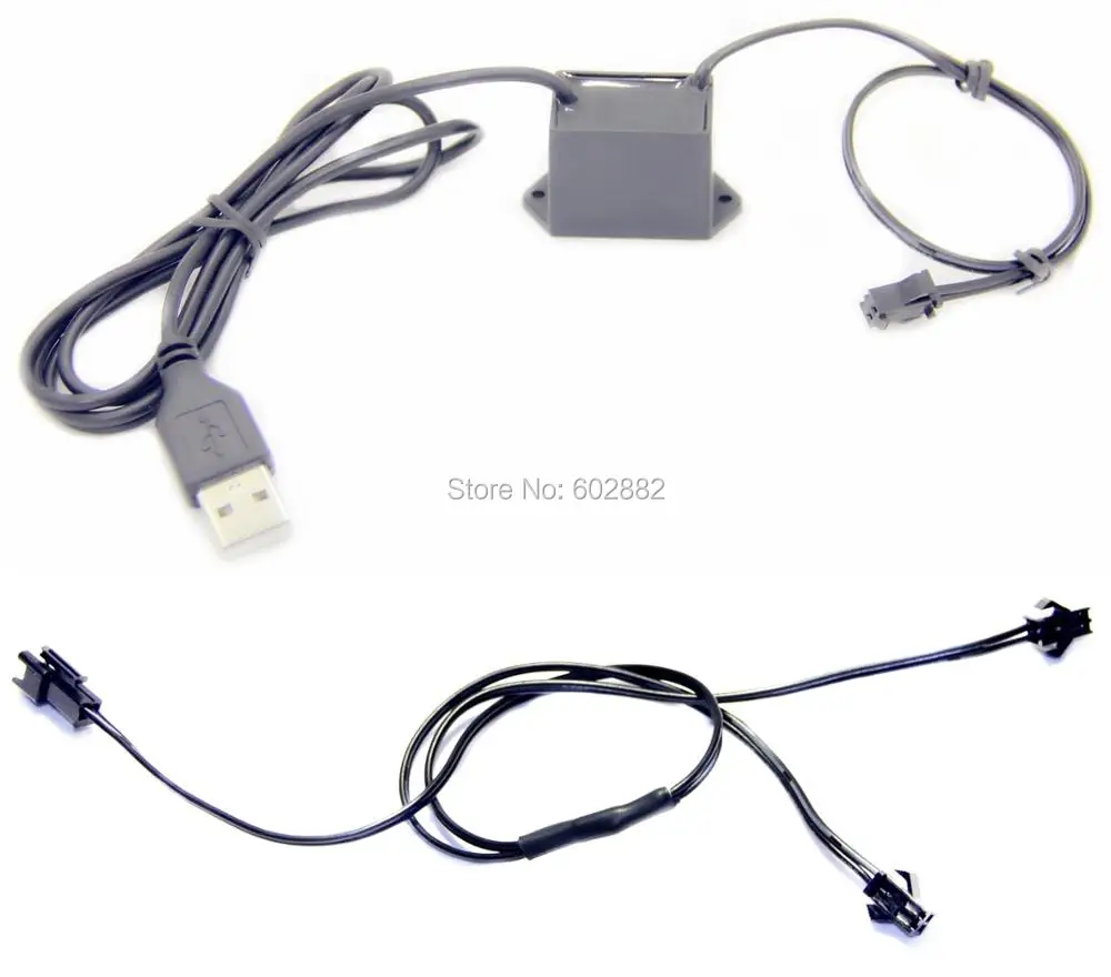 Электропровод 6 метров (2 рулона длиной 3 метра) + USB инвертор 5 В доступен смешанный