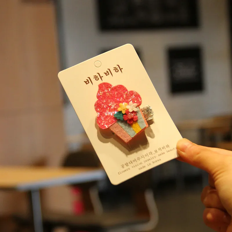 Лидер продаж милый зажим для волос в виде фруктов девочек заколка Утконос