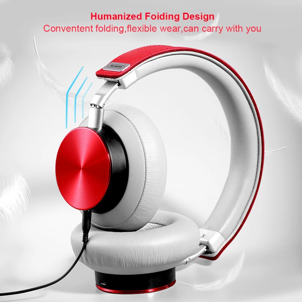 Беспроводные наушники WK Bluetooth гарнитура складные регулируемые с микрофоном для