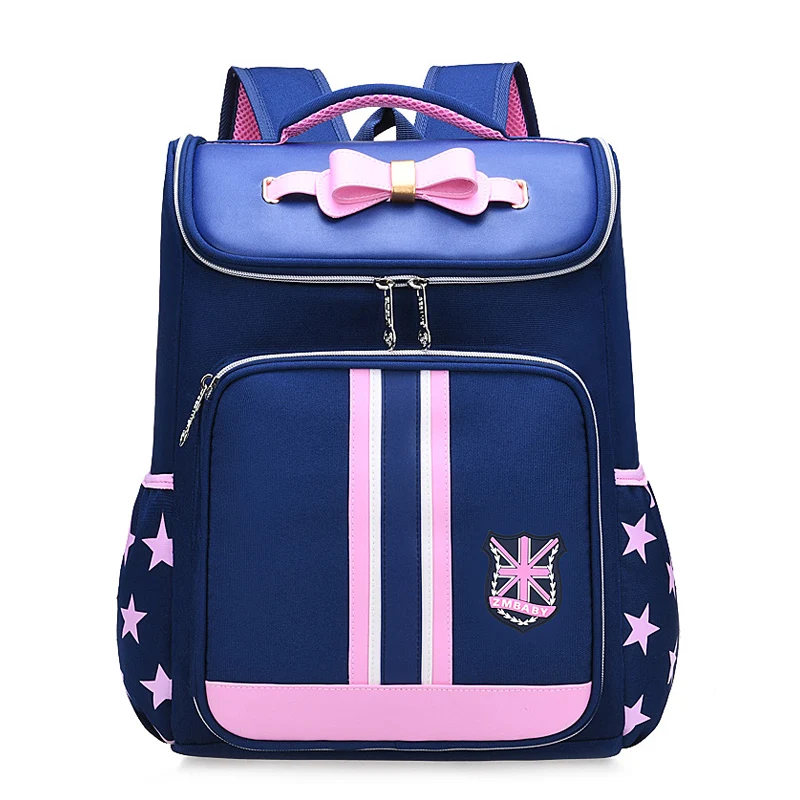 Детские школьные сумки для девочек с бантом рюкзак начальной школы