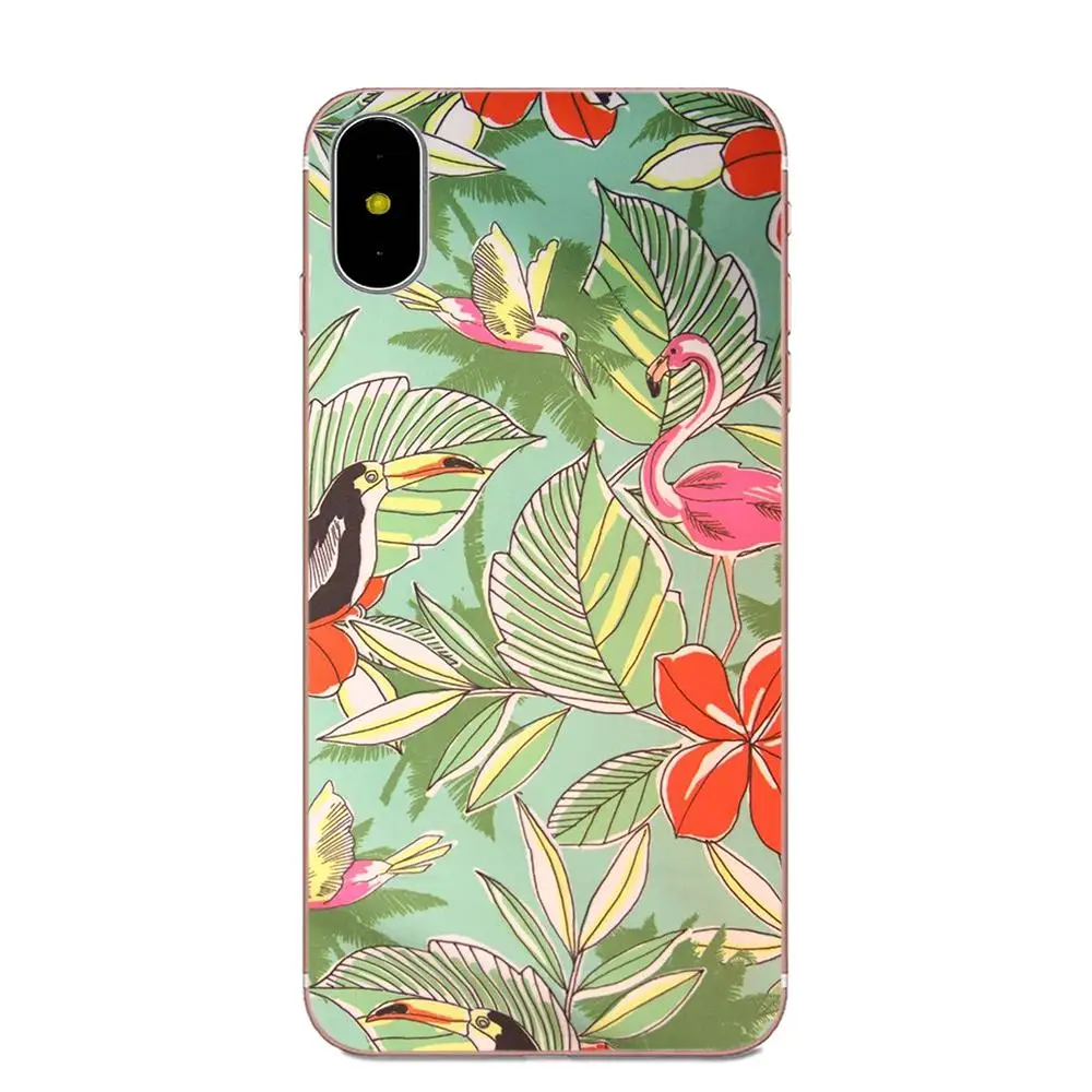 High Quality Soft Back Tropical Bird Floral For Xiaomi Redmi Mi Note 7 8 9 SE Pro Lite Go Play | Мобильные телефоны и