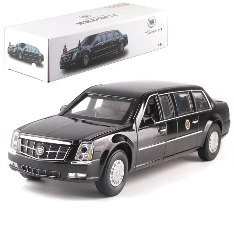 

High Quality Collection 1:32 Alloy Diecast Simulation Extended Version Presidential Car DTS Limousine Model Metal Toys Car