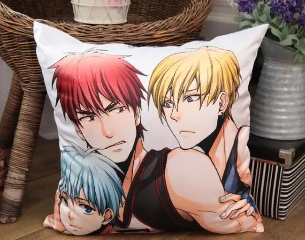 Японские Аниме подушки Kuroko no Basket Tetsuya Kise Ryota Kagami Taiga Aomine Daiki наволочка с двумя