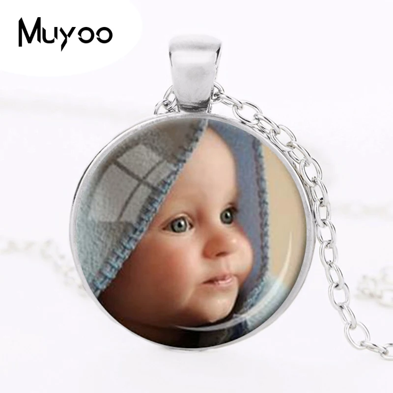 PERSONALIZED PHOTO PENDANT Custom Necklace Photo of Your Baby Child Mom Dad Grandparent Loved One Gift for Family Member OMG HZ1