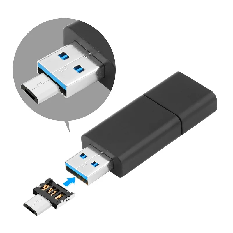 Rocketek USB микро OTG адаптер аксессуары с силиконовым чехлом для Samsung Разъема Xiaomi LG Huawei