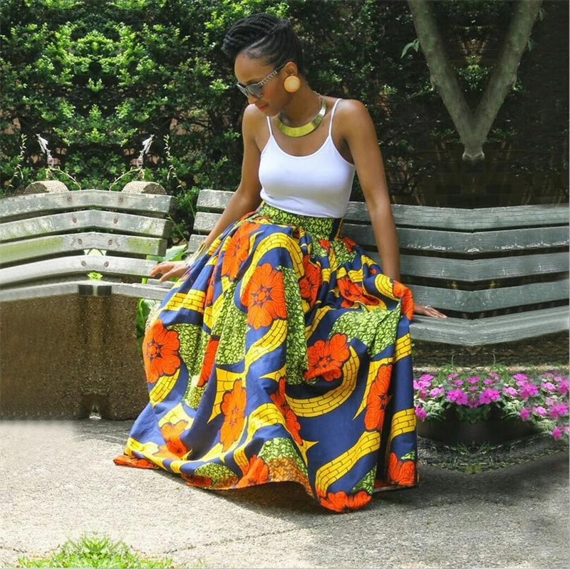 2019 горячая Распродажа пикантные женские высокие африканская юбка макси с