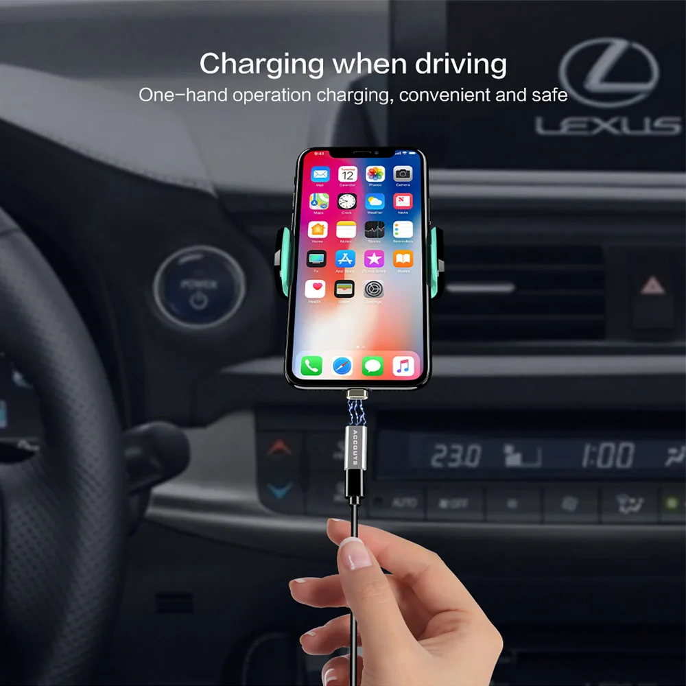ACCGUYS Магнитный адаптер зарядный разъем для iPhone USB кабель Micro C Type OTG зарядное