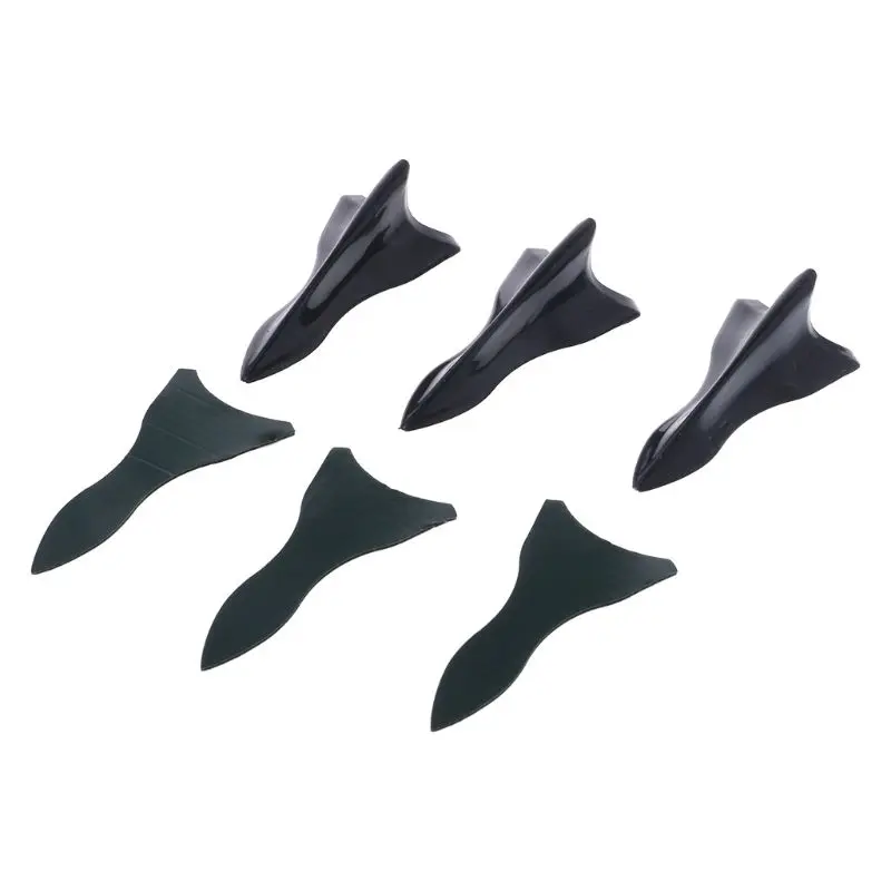 10Pcs Universal EVO-Style Pu Rear Roof Shark Fins Spoiler Fin Diffuser Vortex Generator Car Bumper0 | Автомобили и мотоциклы