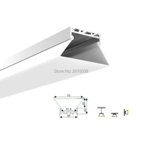 10 x 2m setslot surface mounted aluminum profile for led lighting ladder shape aluminium led housing for ceiling lamps