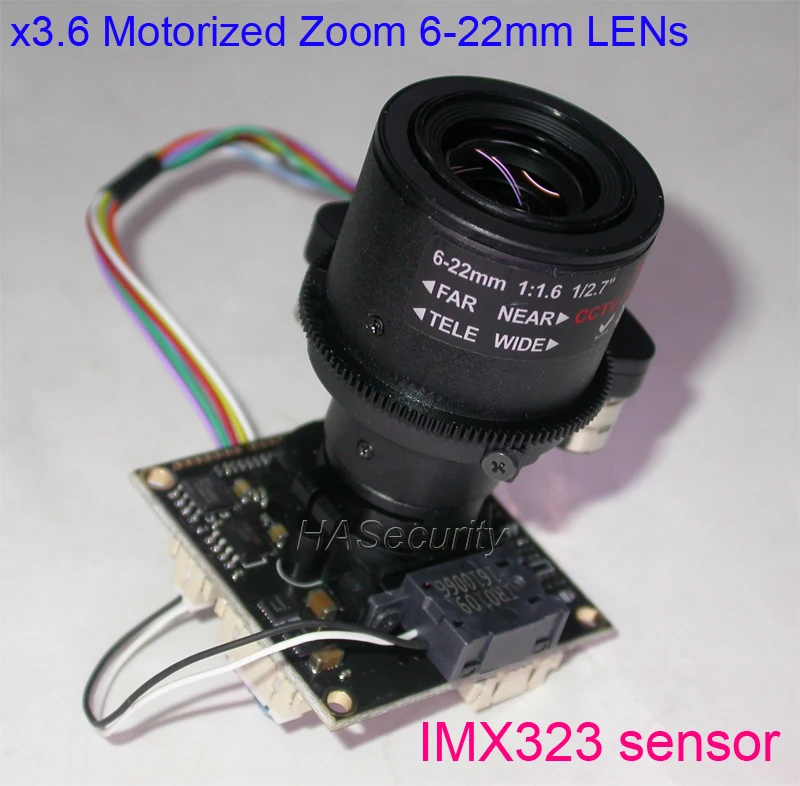 Модуль PCB для камеры видеонаблюдения Sony IMX323 NVP2440 с моторизованным увеличением и