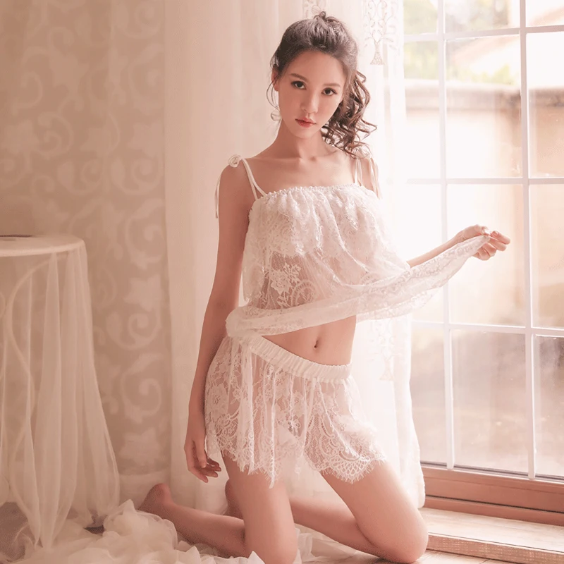Женское нижнее белье Yhotmeng комфортный пижамный комплект с двойным ремешком из