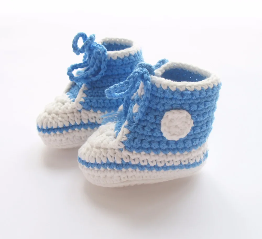 Детские тапочки ручная вязка обувь для новорожденных пинетки детей 0 12