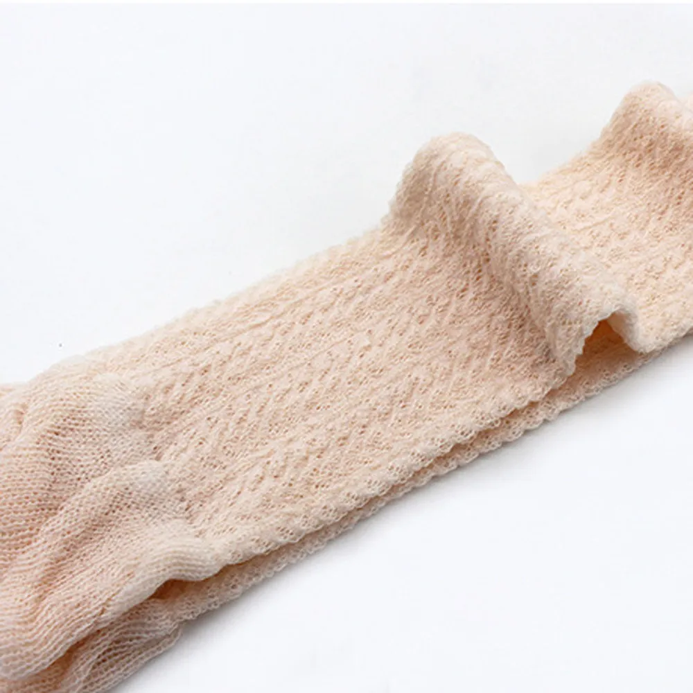 LONSANT Infant Baby Boys Girls socks Cute Knee High Hosiery Solid Mesh thin Socks Toddler Girl In Tube |
