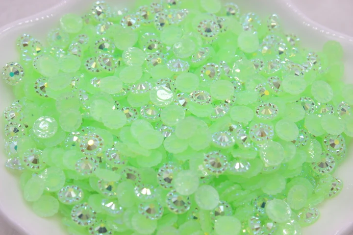 Бесплатная доставка 4 мм стразы из смолы в форме подсолнуха желе ab цвета 1000 шт./лот