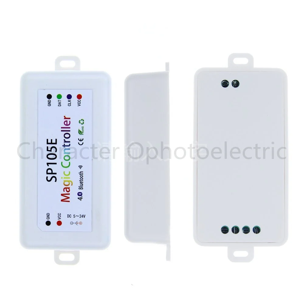 SP105E 5 шт. волшебный контроллер Bluetooth 4 0 DC5 24V 2048 пикселей для WS2811 2812 2801 6803 IC