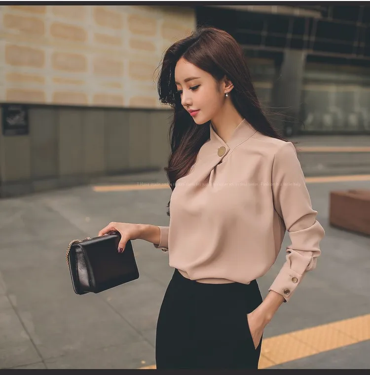 2017 Весна Summer пикантные Женские Crop Top шифон SH or футболка Тонкий черные брюки OL office