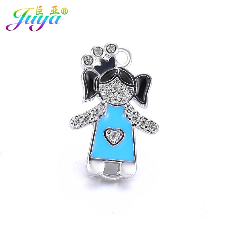 Женские и мужские коннекторы Juya эмалированные для браслетов сережек ручной